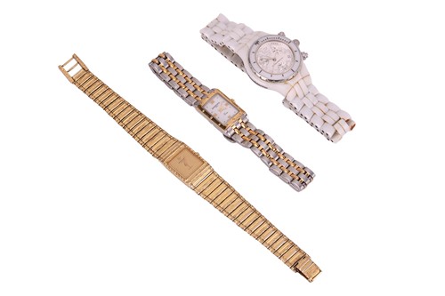 Lot 90 - Three watches; including a Raymond Weil...