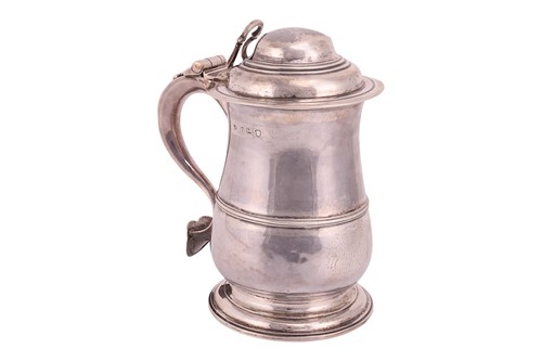 Lot 349 - A George II large silver tankard, by John Fray,...