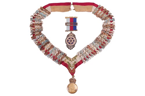 Lot 252 - A Victorian silver Royal Arch Chapter breast...