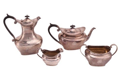 Lot 346 - A four-piece silver tea service by James Dixon...