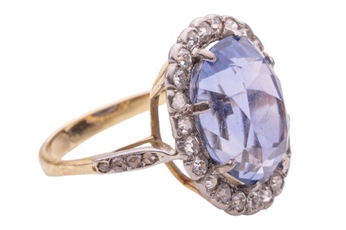 Lot 237 - An unheated Ceylon colour-change sapphire and...