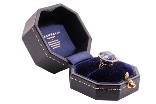Lot 237 - An unheated Ceylon colour-change sapphire and...