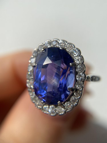 Lot 237 - An unheated Ceylon colour-change sapphire and...