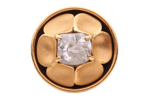 Lot 153 - An 18ct gold diamond-set cocktail ring,...