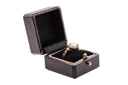 Lot 38 - A Georgian diamond solitaire ring, featuring...