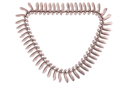Lot 239 - Georg Jensen - a silver fringe necklace,...