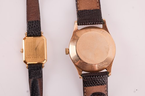 Lot 130 - A pair of watches, including a 9ct gold...