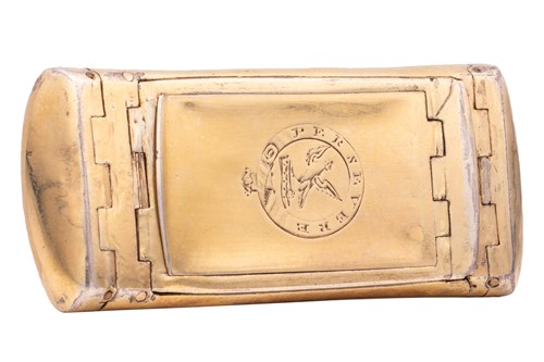 Lot 292 - A George III silver gilt double snuff box, by...