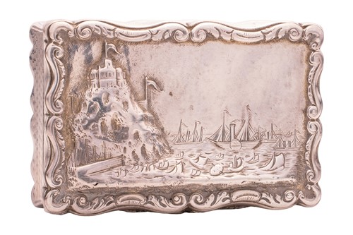 Lot 293 - A Victorian silver castle top presentation...