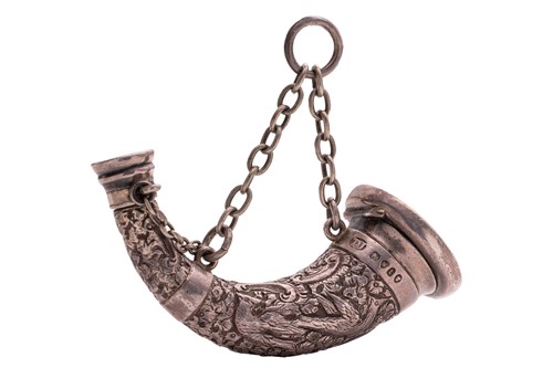 Lot 295 - A Victorian silver combination vinaigrette and...