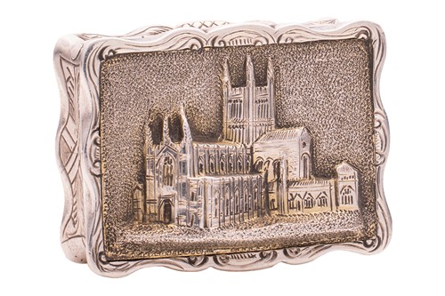 Lot 297 - A Victorian "castle top" vinaigrette,...
