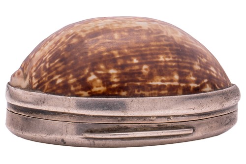 Lot 317 - An early 19th-century mounted cowrie shell...