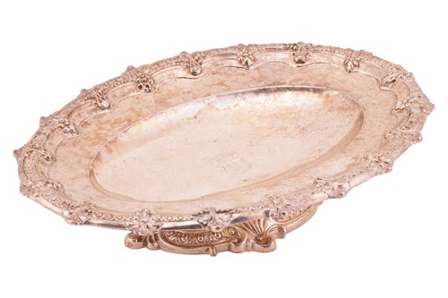 Lot 341 - Robert Garrard. A mid-Victorian silver dish,...