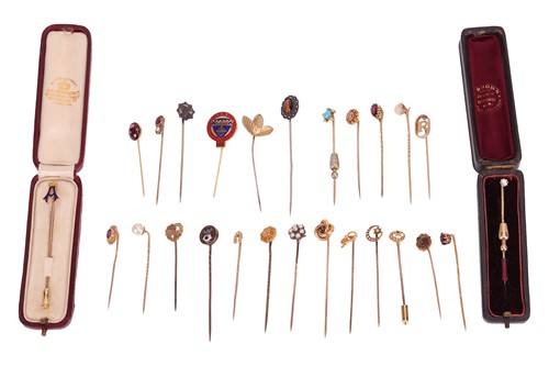 Lot 91 - A large collection of stick pins in various...