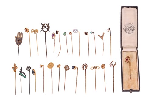 Lot 41 - A large collection of stick pins, of various...