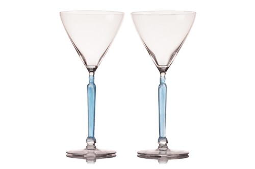 Lot 203 - A pair of Lalique Clos Sainte Odile wine...