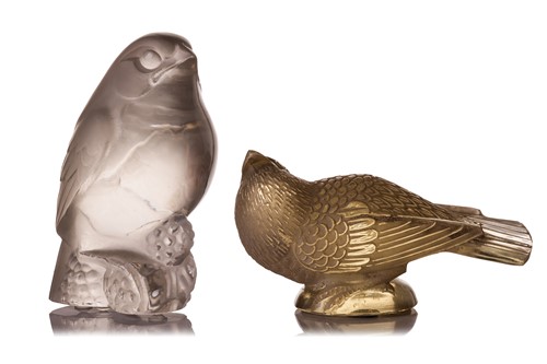 Lot 232 - Rene Lalique, 'Chardonneret', a 1930s amber...