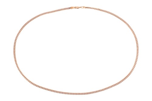 Lot 22 - A bi-colour fancy link chain, featuring...