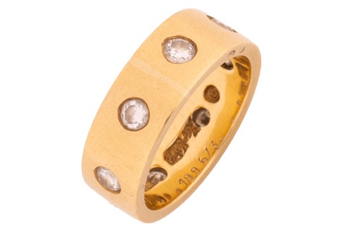 Lot 168 - Cartier - the polished, square-edged band...