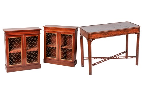 Lot 105 - A pair of 19th century mahogany small...