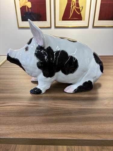 Lot 187 - Wemyss pottery; a large black and white...