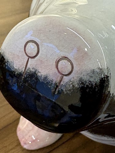 Lot 187 - Wemyss pottery; a large black and white...