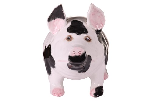 Lot 187 - Wemyss pottery; a large black and white...