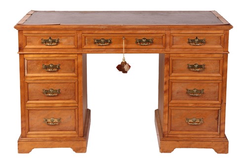 Lot 89 - A late 19th century Maple & Co sycamore...