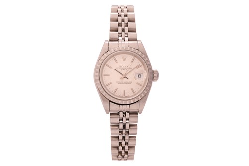 Lot 254 - Rolex Oyster Perpetual Lady Date Reference:...