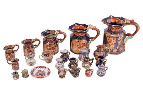 Lot 175 - Mason's Ironstone, "School-House" pattern, a...