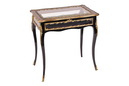 Lot 109 - A 19th century ebonised boulle-work bijouterie...