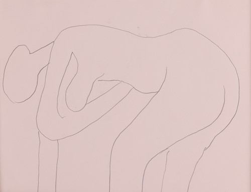 Lot 17 - Roger Hilton (British 1911-1975) Nude study...