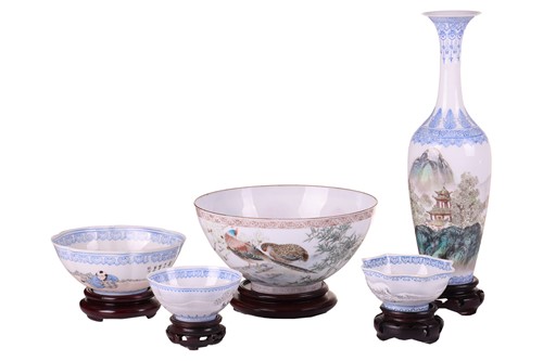 Lot 70 - Collection of Chinese Jingdezhen Famille Rose...