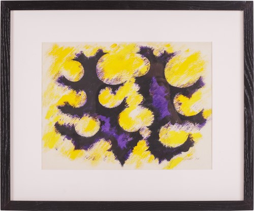 Lot 13 - William Gear (Scottish 1915-1997), Yellow and...