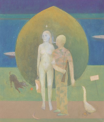 Lot 23 - David Tindle (British b.1932) Man and a Woman,...