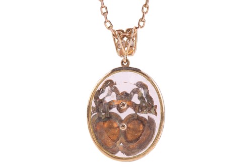Lot 10 - A late Victorian diamond, emerald and rock...