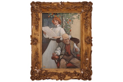 Lot 29 - John Hassall (British, 1868-1948), Figure...