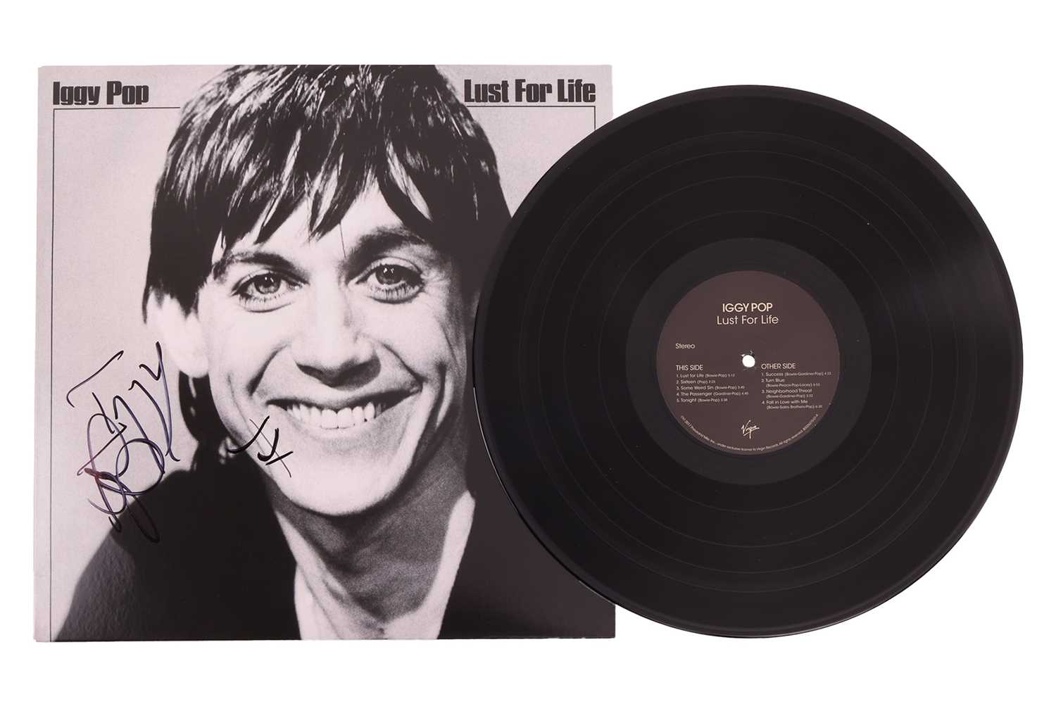 Lot 145 - Iggy Pop, Lust For Life, 2017, Autographed LP...