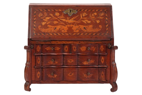 Lot 157A - A 19th century Dutch walnut and floral...