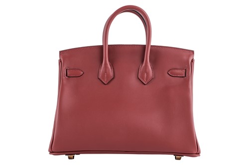 Lot 227 - Hermès - a Birkin Retourne 25 in Rouge H Veau...