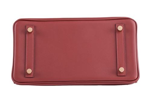 Lot 227 - Hermès - a Birkin Retourne 25 in Rouge H Veau...