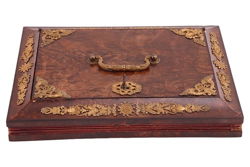 Lot 258 - A French Palais Royal figured mulberry...