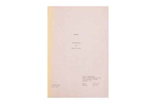Lot 31 - Shadey (1985) Original Production Script,...