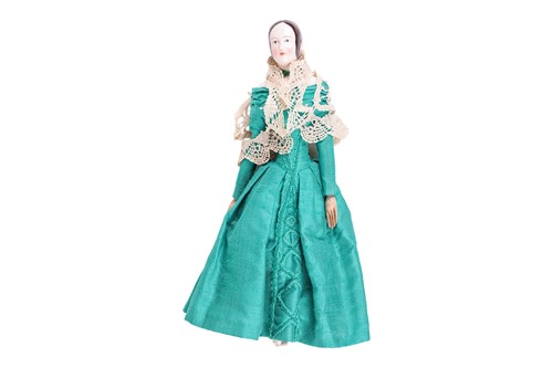 Lot 159 - A 19th-century French porcelain-headed doll,...