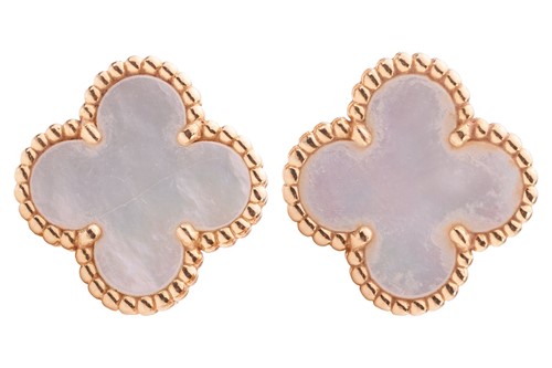 Lot 57 - Van Cleef & Arpels - A pair of Alhambra...