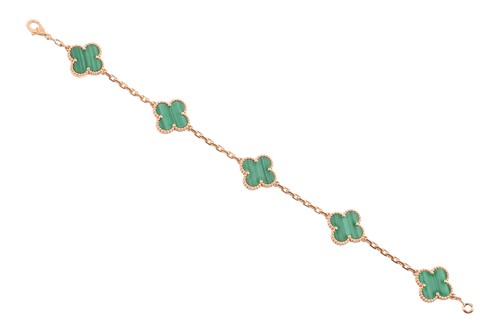 Lot 55 - Van Cleef & Arpels - A malachite 'Vintage...