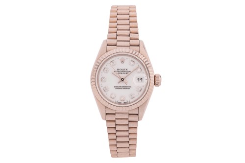 Lot 257 - Rolex Lady’s 18ct White Gold Datejust...