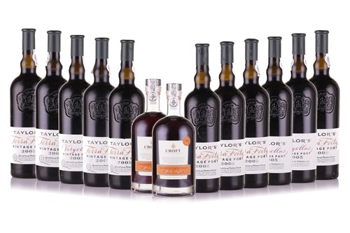 Lot 234 - Eleven bottles of 2005 Taylor's Terra Feita...