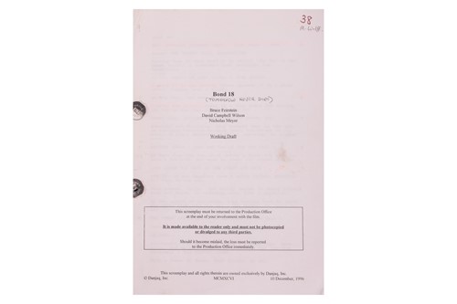 Lot 78 - The Marc Wolff Collection: James Bond: Bond 18:...