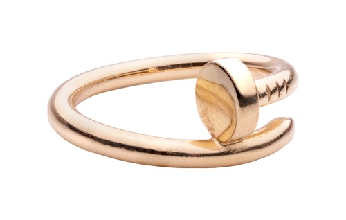 Lot 203 - Cartier - a Juste un Clou ring, of nail form...